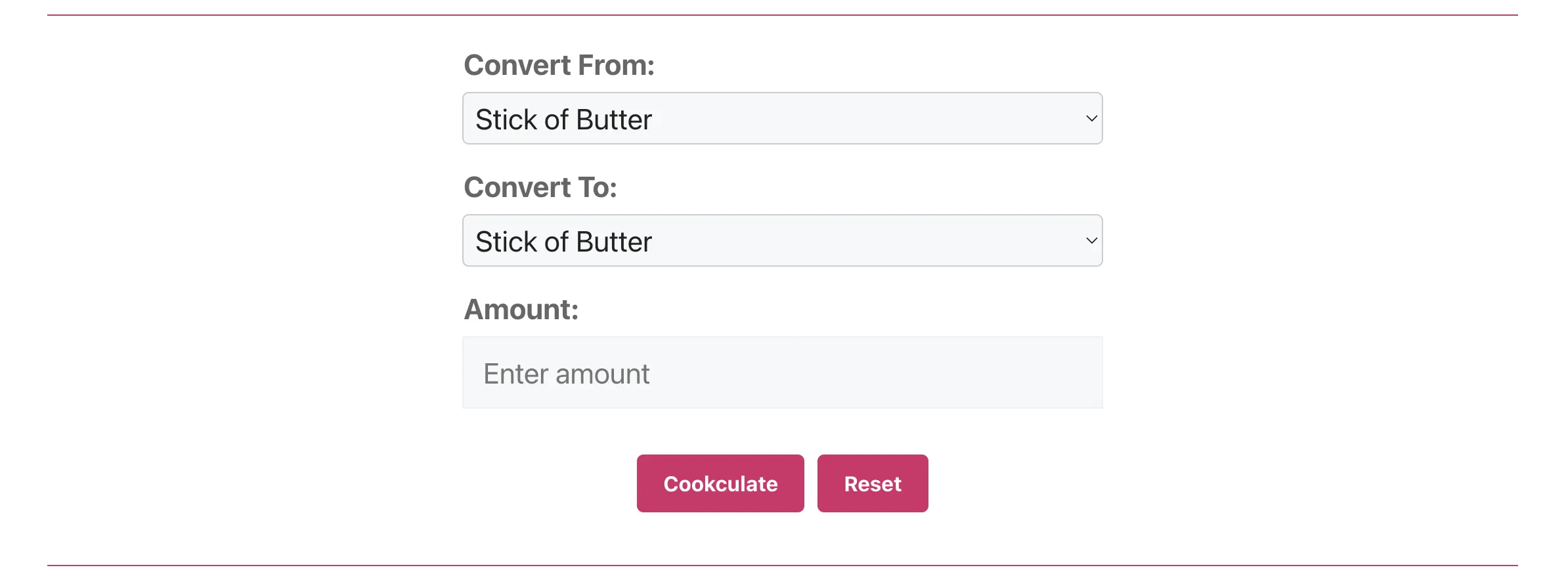 Butter Unit Converter